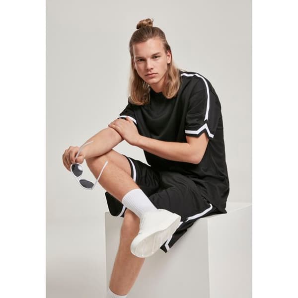 T-shirt - Urban Classic - Oversized Stripe - Svart - Kortärmad - Large