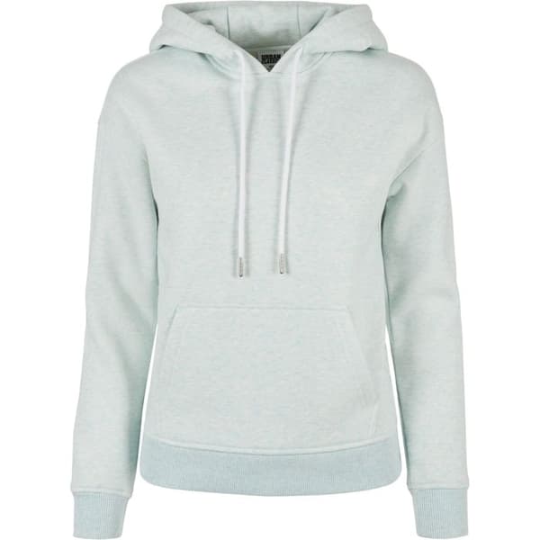 Hoodie - Urban Classics - Dam - Grå - Långärmad - Känguruficka