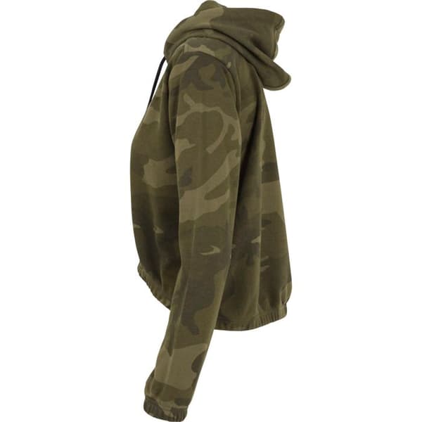 Hoodie - Urban Classics - Rosa kamouflage - Långa ärmar - Bomull - Kort