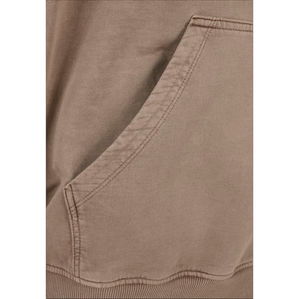Sweatshirt - Urban Classics - Överfärgad - Mörkgrön - Långa ärmar - Huva
