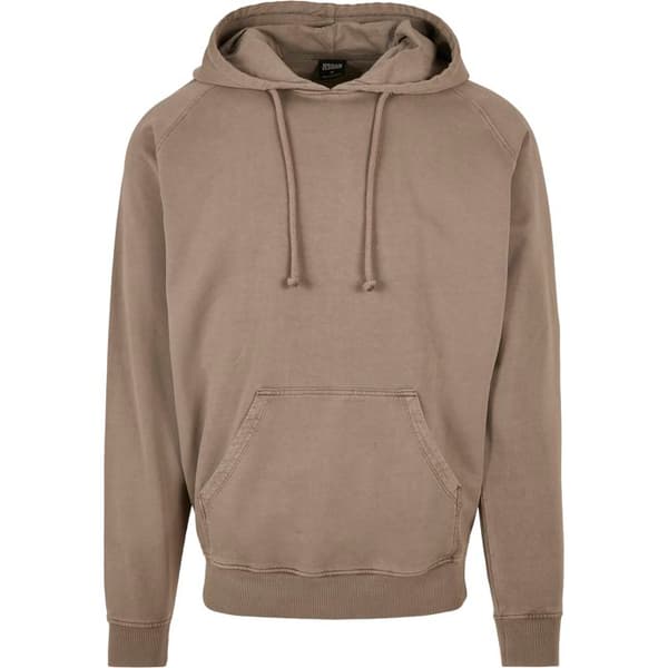Sweatshirt - Urban Classics - Överfärgad - Mörkgrön - Långa ärmar - Huva