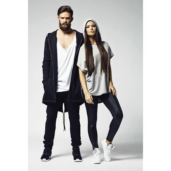 Sweatshirt med huva dam Urban Classic basic frotté