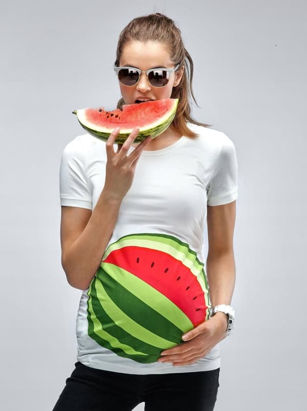 BLUS Gravid-T-shirt VATTENMELON storlek XL för mamma