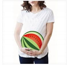 BLUS Gravid-T-shirt VATTENMELON storlek XL för mamma