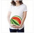 Miniatyrbild 1 av 4: BLUS Gravid-T-shirt VATTENMELON storlek XL för mamma