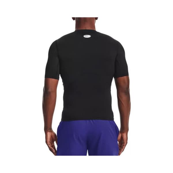 Sport T-shirt - Under Armour - HG Armour Comp SS - Svart - Kortärmad - Andningsbar