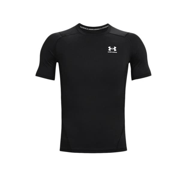 Sport T-shirt - Under Armour - HG Armour Comp SS - Svart - Kortärmad - Andningsbar