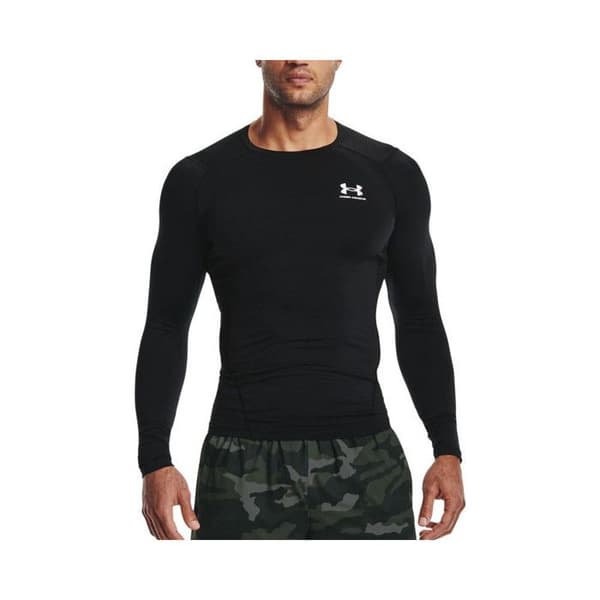 Tröja för sport - Under Armour - HG Armour Comp LS - Svart - Långärmad - Andningsbar