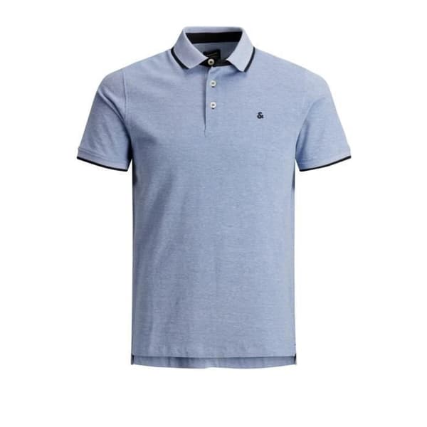Polo - Jack & Jones - Klar Kobalt - Korta ärmar - Piqué bomull - Regular fit