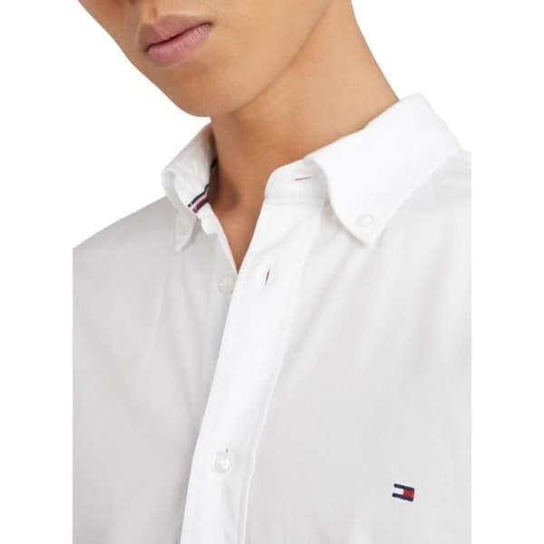 Tommy Hilfiger Core Flex vit skjorta för män