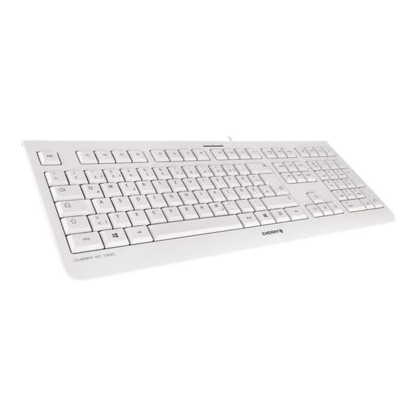 CHERRY KC 1000 tangentbord - Ljusgrått - QWERTY US - Cherry LPK-teknik