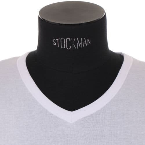 Förpackning med 2 t-shirts - V-ringad - Bomull