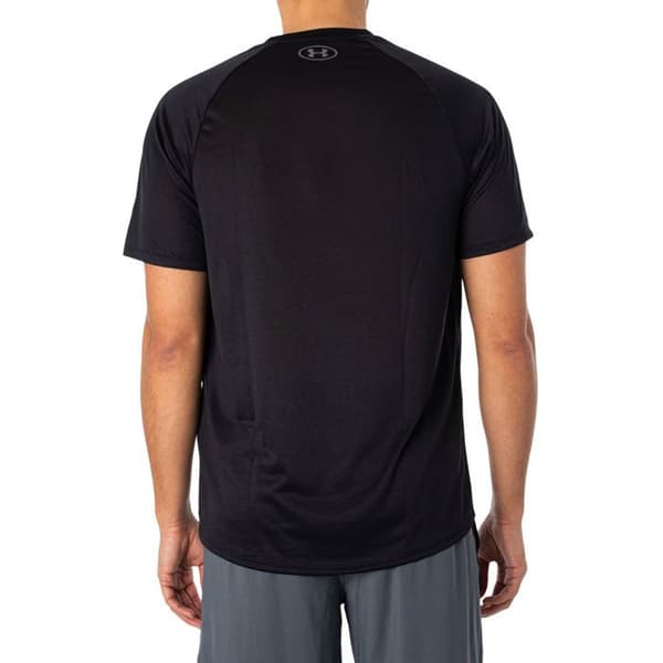 Tröja Fitness - UNDER ARMOUR - TECH 2.0 - Svart - Kortärmad - Andningsbar