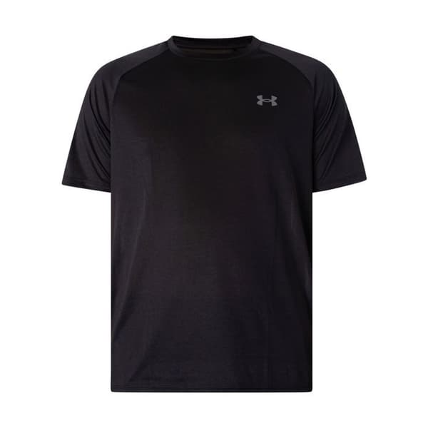 Tröja Fitness - UNDER ARMOUR - TECH 2.0 - Svart - Kortärmad - Andningsbar