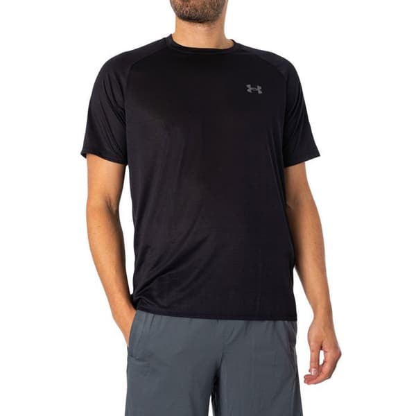 Tröja Fitness - UNDER ARMOUR - TECH 2.0 - Svart - Kortärmad - Andningsbar