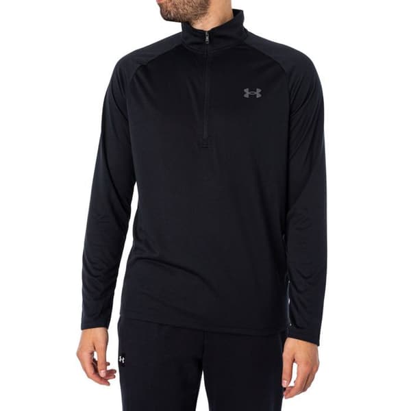 Tröja Fitness - UNDER ARMOUR - TECH 2.0 - Svart - Kortärmad - Andningsbar
