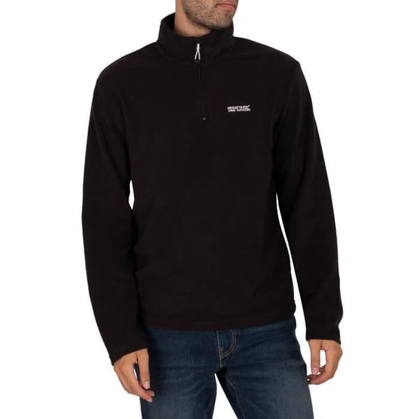 Sweatshirt - REGATTA - Thompson - Herr - Svart - Långa ärmar - Hög krage