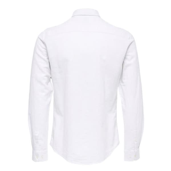 Skjorta - Only & Sons - Caiden - Vit - Slim - Långa ärm