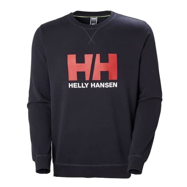 Sweat - Helly Hansen - Logo Crew Marin - Långa ärmar - Rund hals - Färg blå