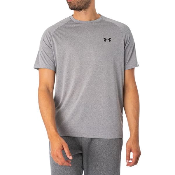 Tränings T-shirt - Under Armour - Tech - Grå - 100% Polyester - Kort ärm