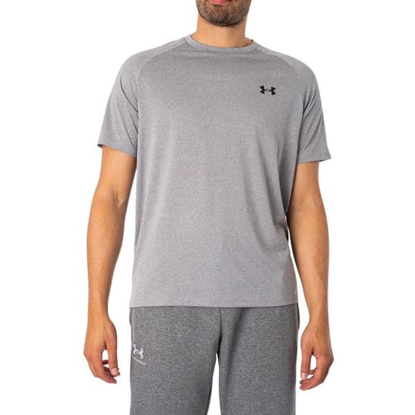 Tränings T-shirt - Under Armour - Tech - Grå - 100% Polyester - Kort ärm