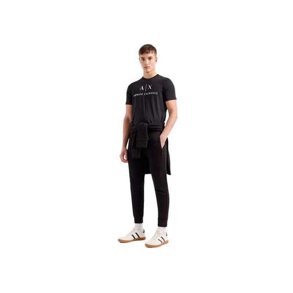T-shirt - Armani Exchange - Svart - Rund hals - 100% bomull - Storlek L