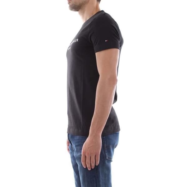 T-Shirt - TOMMY HILFIGER - MW0MW11465 - Svart - Kortsleeve - Klassisk krage