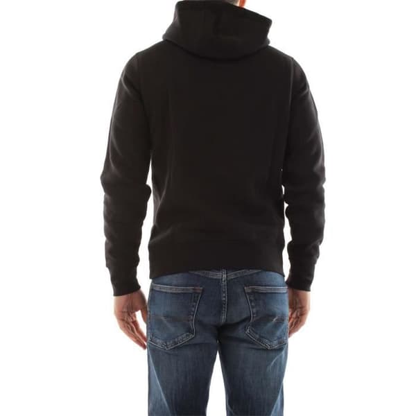 TOMMY HILFIGER MW0MW10752 TOMMY LOGO HD Sweatshirt herr JET SVART