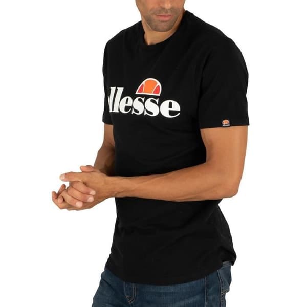 T-shirt Herr - ELLESSE - SL Prado - Svart - Korta ärmar - Unik kvalitet