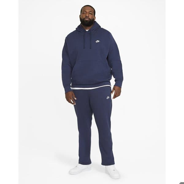 Sweatshirt - NIKE - Sportswear Club Fleece - Blå - Huva - Långa ärmar