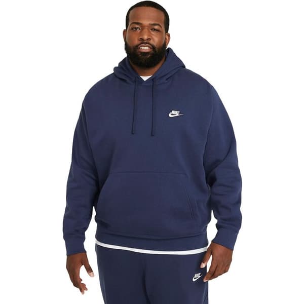 Sweatshirt - NIKE - Sportswear Club Fleece - Blå - Huva - Långa ärmar