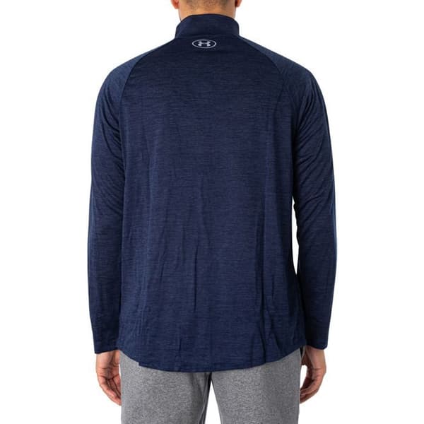 Långärmad T-shirt - Under Armour - Tech Zip - Marinblå - Ultrabekväm - Andningsbar