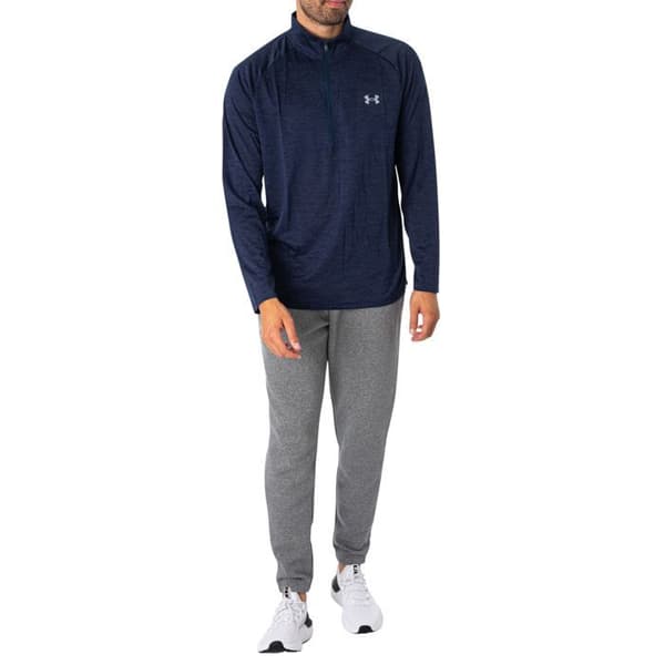 Långärmad T-shirt - Under Armour - Tech Zip - Marinblå - Ultrabekväm - Andningsbar