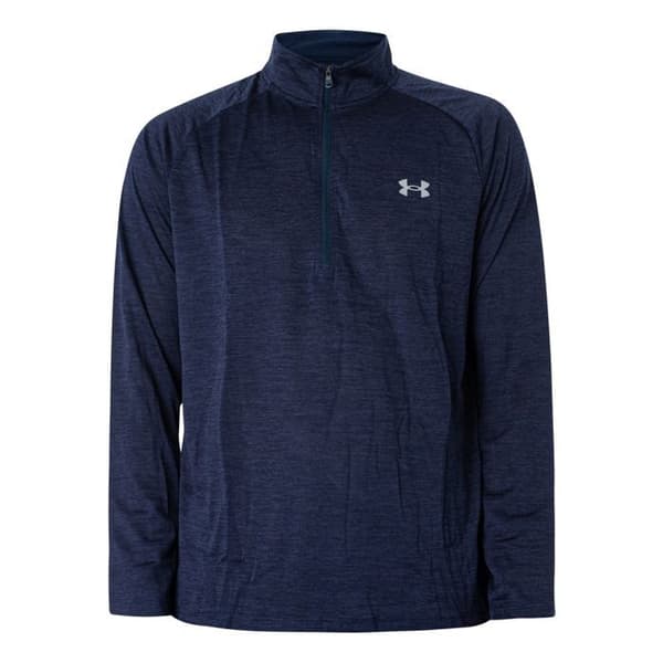 Långärmad T-shirt - Under Armour - Tech Zip - Marinblå - Ultrabekväm - Andningsbar