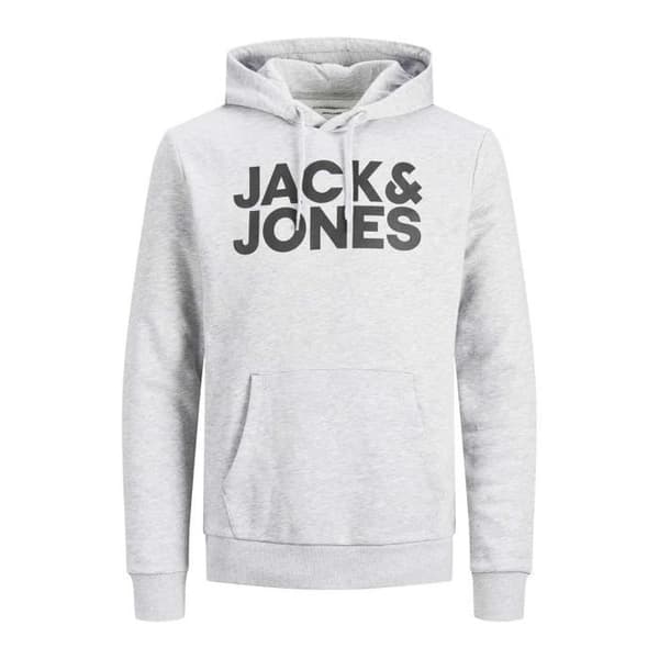 Sweatshirt - JACK & JONES - Ecorp Logo - Grå - Herr - Långa ärmar