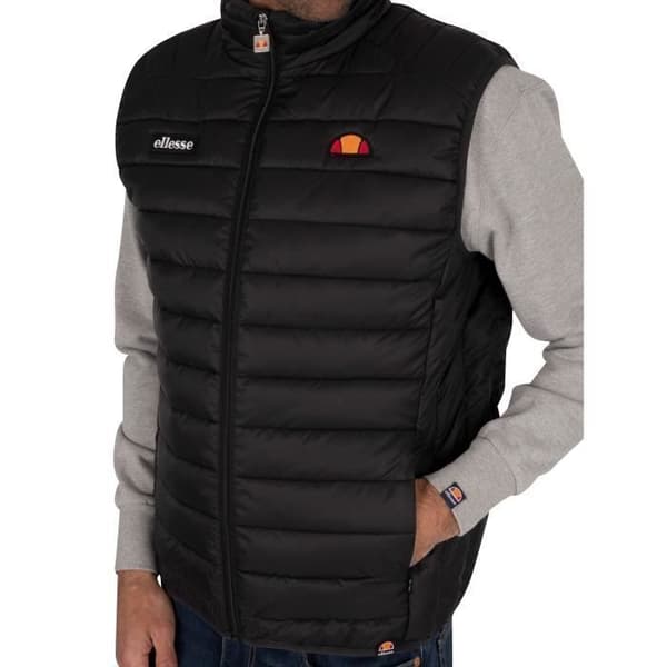 Gilet - Ellesse - Bardy - Svart - Fickor med dragkedja - Broderade märken