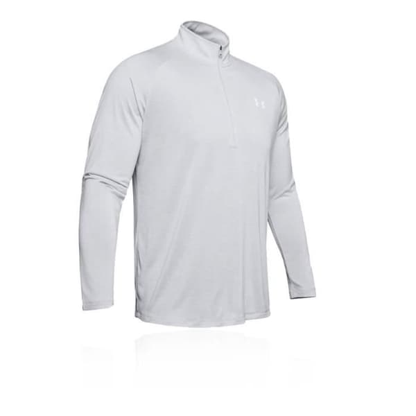 Sportblus - UNDER ARMOR - Herr Tech 2.0 - Långa ärmar - Grå - Andas