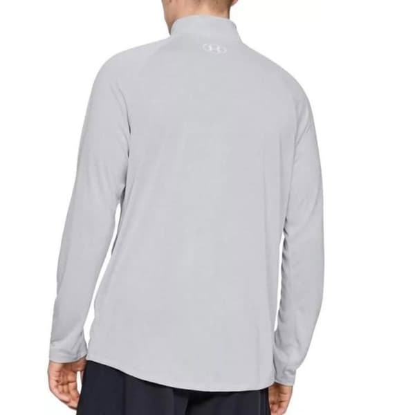 Sportblus - UNDER ARMOR - Herr Tech 2.0 - Långa ärmar - Grå - Andas