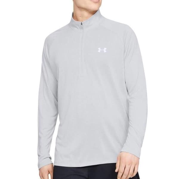 Sportblus - UNDER ARMOR - Herr Tech 2.0 - Långa ärmar - Grå - Andas