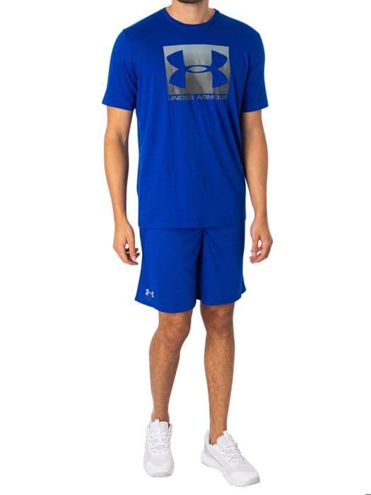 T-shirt för män - Under Armour - Boxed Sportstyle - Charged Cotton - Korta ärmar - Andningsbar