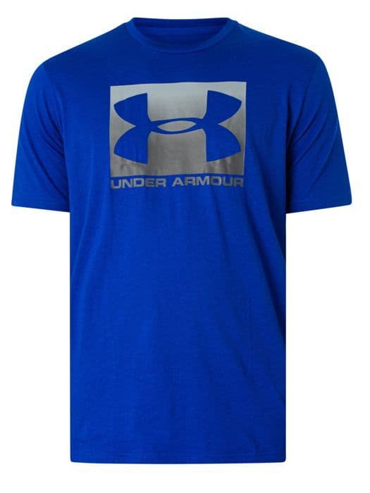 T-shirt för män - Under Armour - Boxed Sportstyle - Charged Cotton - Korta ärmar - Andningsbar