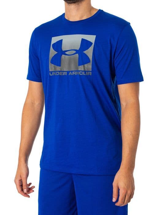 T-shirt för män - Under Armour - Boxed Sportstyle - Charged Cotton - Korta ärmar - Andningsbar