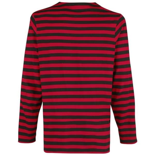 T-shirt med lång ärm - Urban Classics - Röd/svart - 100% bomull - Standard passform - Herr