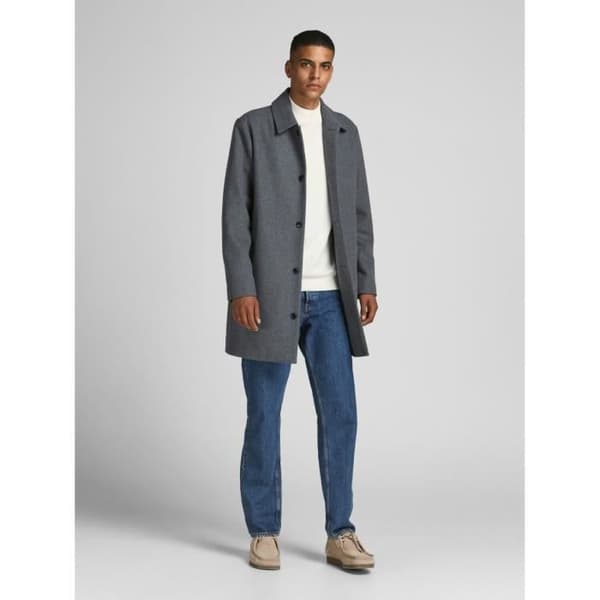 Pullover - Jack &amp; Jones - Basic - Hög krage - Vit - Man