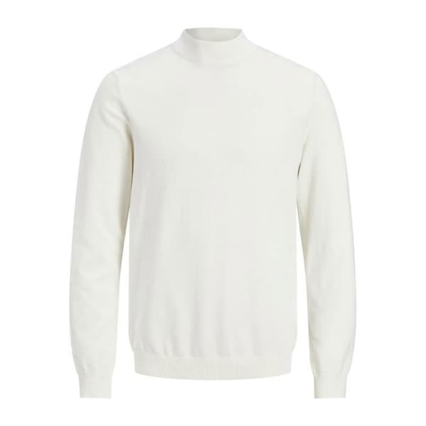 Pullover - Jack &amp; Jones - Basic - Hög krage - Vit - Man