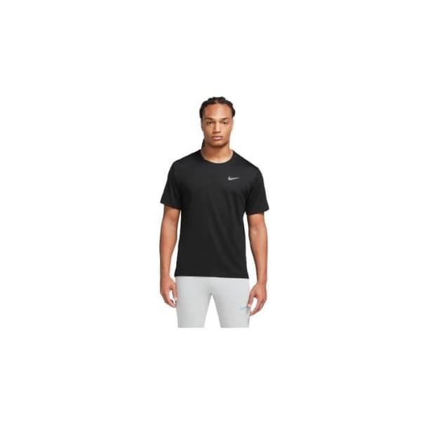Nike M NK DF UV Miler löpar t-shirt - svart/reflex silver - korta ärmar - herr