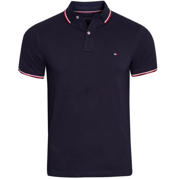 TOMMY HILFIGER Core Tommy Tipped Smolo T-shirt Svart - Herr/Vuxen