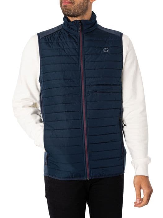 Gilet - Jack &amp; Jones - Multi Bodywarmer - Navy Blazer - XXL - Fyllt med syntetisk dun