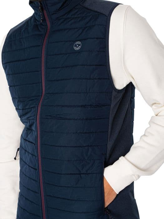 Gilet - Jack & Jones - Multi Bodywarmer - Navy Blazer - XXL - Syntetiskt täcke