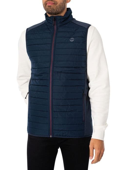 Gilet - Jack & Jones - Multi Bodywarmer - Navy Blazer - XXL - Syntetiskt täcke